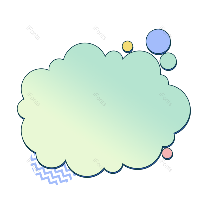 边框图片,卡通元素,卡通对话框PNG,手绘边框免抠素材